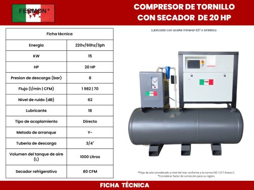imagen de COMPRESOR DE TORNILLO  con id 34481