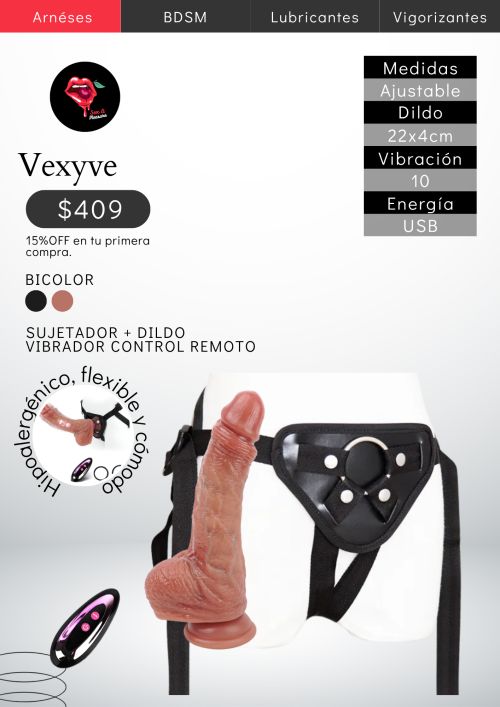 imagen de VEXYVE Arnés Vibrador con Control Remoto | Para con id 36635